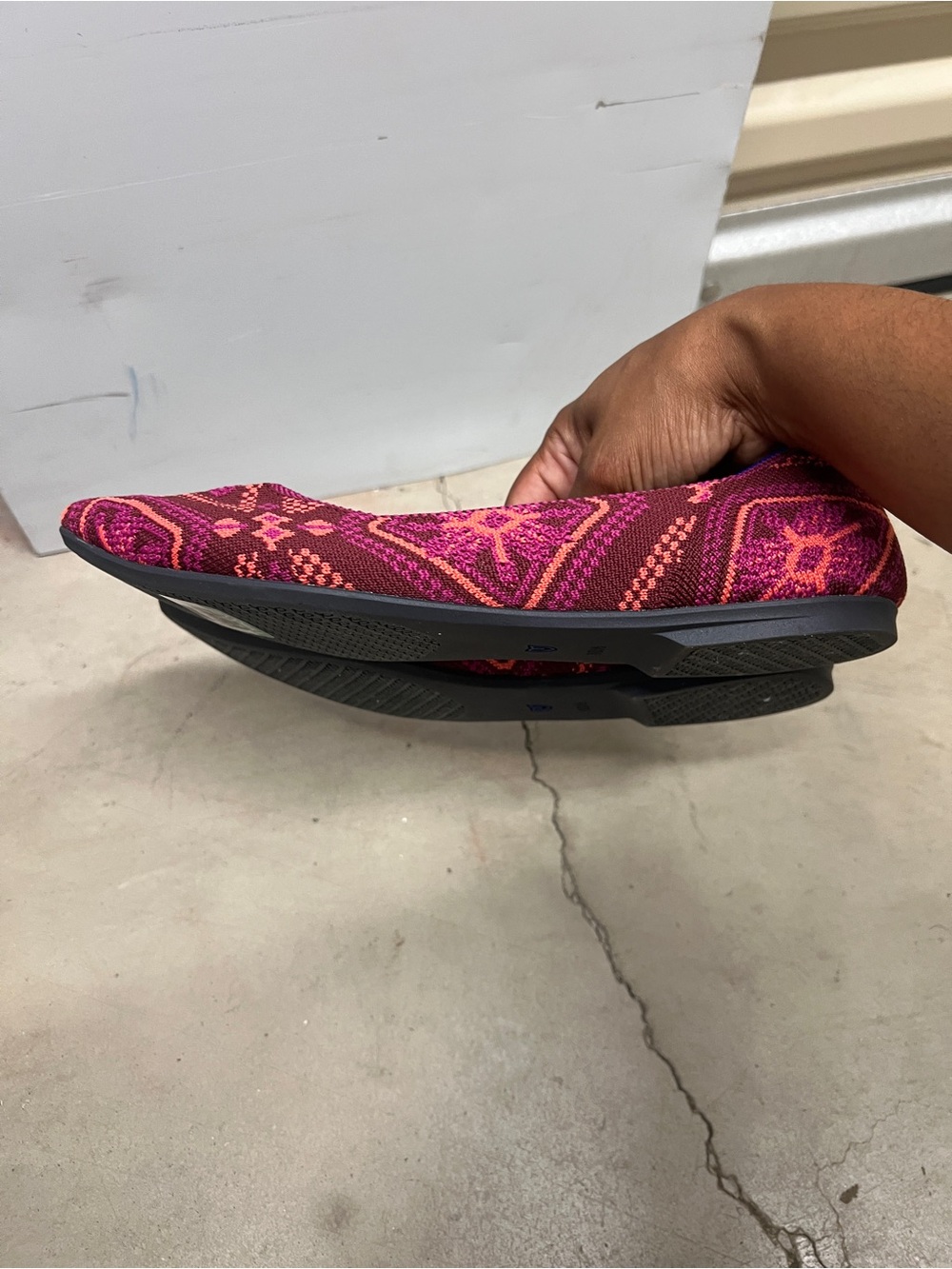 Rothy’s The Point Berry Boho Pointed Toe Flats Size 10.5 - Picture 5 of 10